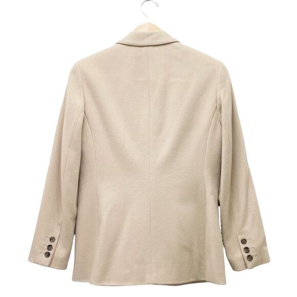 Ann Taylor Cashmere Wool Blend 3 Button Blazer Taupe Light Tan Size 4P 4 Petite - Picture 7 of 15